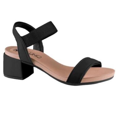 Imagem de Sandalia via uno salto bloco elastico ref 889002siavv, 36, Preto