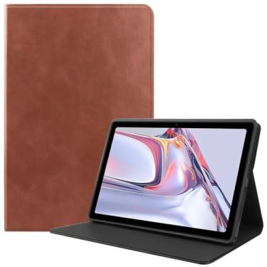 Imagem de Zrengp Capa para tablet Samsung Galaxy Tab A7 10.4 2020 T500 T505, capa de couro ultrafina e leve com suporte para Galaxy Tab A7 10,4 polegadas SM-T500 SM-T503 SM-T505C SM-T507 (co-marrom)