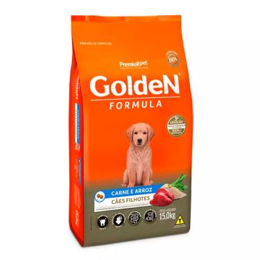Imagem de Ração Premier Golden Fórmula para Cães Filhotes de Porte Médio e Grande Carne e Arroz 15kg