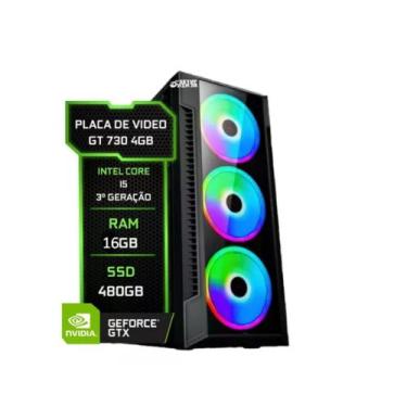 Imagem de Computador Cpu Gamer Core I5 3470 + Geforce 4GB + Ssd 480gb + 16gb + 5
