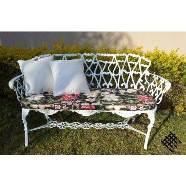 Imagem de Banco Namoradeira Viena 3 Lugares Alumínio Fundido Jardim Varanda Piscina Área Gourmet Área Externa Campo Artesane Móveis