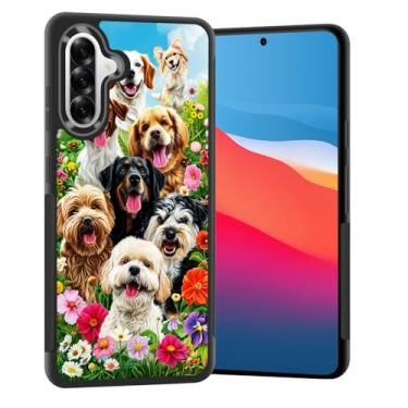 Imagem de Vobber Capa para Galaxy A56 5G, capa protetora fina com arquitetura antiarranhões TPU à prova de choque para Samsung Galaxy A56 5G 6,7 polegadas 2025, cachorro fofo