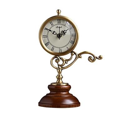 Imagem de Relógio de mesa, relógio de mesa moderno para uso doméstico, decoração de mesa, ornamentos silenciosos, relógio de mesa pequeno, relógio de mesa de 24 cm, relógio de mesa