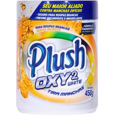 Imagem de Plush Tira Manchas White Em Pó De Roupas E Tecidos Oxy2 450 G Branco