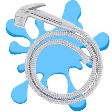 Imagem de Ducha Higiênica Cromada Completa C/mangueira 1 Metro - STORE SHARK