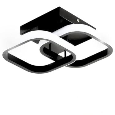 Imagem de Gimpo, Luminária 24 Watts LED 29x20cm Arandela Lustre Plafon Parede Teto Gimpo KJGD-326 COR:PRETO