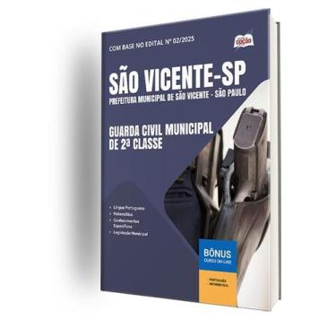 Imagem de Apostila Prefeitura de São Vicente - SP - Guarda Civil Municipal de 2ª