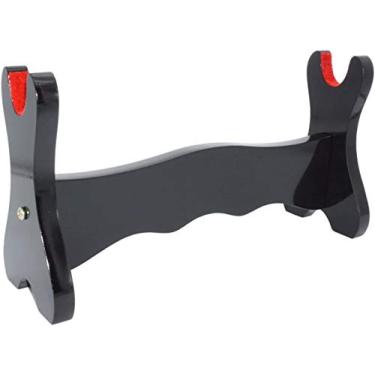 Imagem de Suporte de tela de veludo acolchoado com espada de feltro da CNLQ, suporte de exibição Samurai Espada Katana Wakizashi Tanto (1 camada)