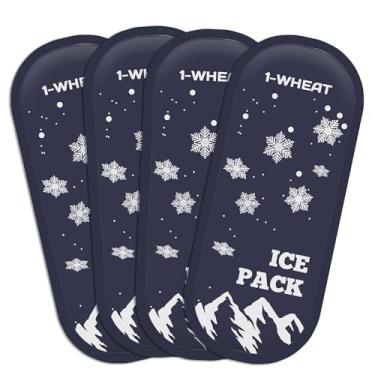 Imagem de 1-WHEAT (4 pacotes) Bolsas de gelo em gel para diabetes de insulina para medicamentos isolados, bolsas de gelo, bolsas de gelo para refrigerador de insulina, bolsas de gelo pequenas, adequadas para a