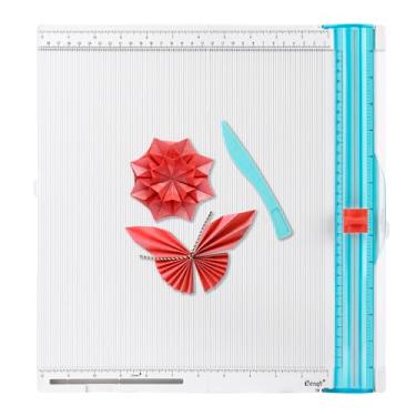 Imagem de ecraft Aparador de papel e quadro de pontuação: 30,5 x 30,5 cm, placa de pontuação com dobragem de papel, para fazer scrapbooking, cartões, envelope, cupons e fotos