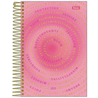 Imagem de Agenda 2025 Diária Esp 176Fls Blush Rosa Pink Foroni