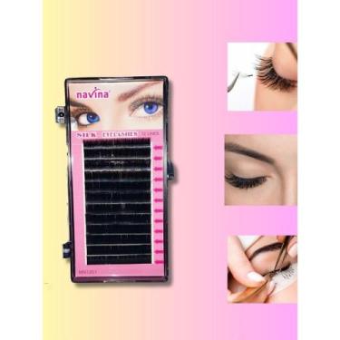 Imagem de canto de beleza Kit Cílios Fio a Fio Espessura 0.15 mm Medida 0.08 mm 