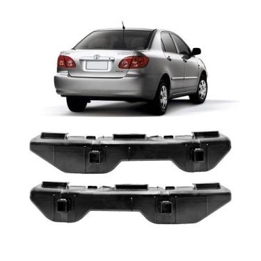 Imagem de Par Guia Parachoque Traseiro Corolla 03 2004 2005 2006 07 08 - G Compo