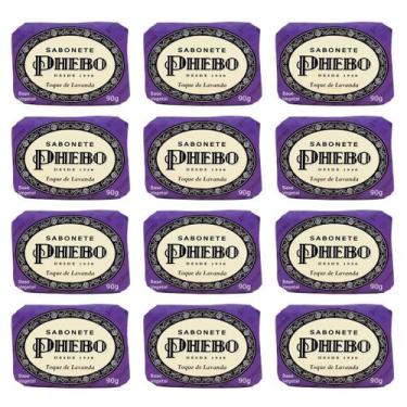 Imagem de Kit Sabonete Phebo Toque De Lavanda 90G Glicerina Vegetal