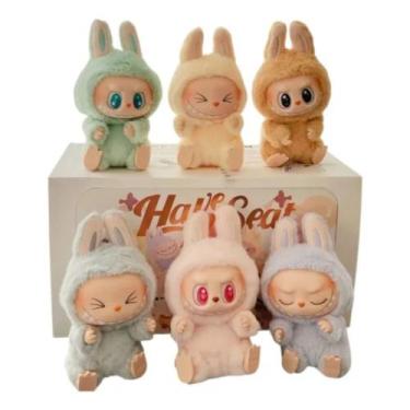 Imagem de Labubu Pelúcia Sentado Chaveiro Coleção Surpresa Have A Seat - Genéric