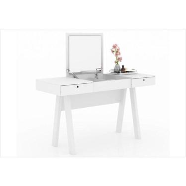 Imagem de Penteadeira Com Espelho E 02 Gavetas Pe2002 Branco - Tecno Mobili