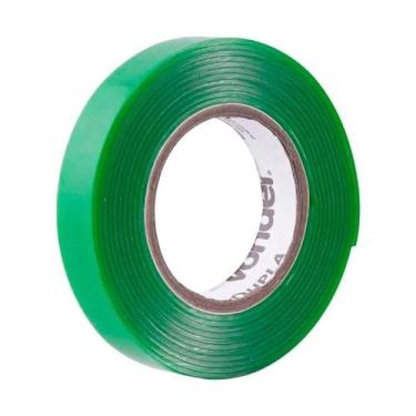 Imagem de Fita Dupla Face Transparente 12mmx2m Vonder, Tansparente e Verde