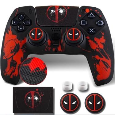 Imagem de YoRHa Non-Slip Silicone Cover for PS5 Controller with Thumbstick Caps x 2 & Sticker x 1(Depool Theme)