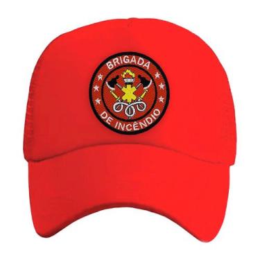 Imagem de Boné Brigada Incêndio Emergência Brigadista Vermelho Bordado - Sete Se
