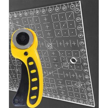 Imagem de Régua Corte 15x30 Gravada Laser Cortador Patchwork Tecido - LAPIDARE