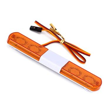 Imagem de WONFAST Luz De Alarme Para Carro Rc, Barra Noturna Led Multifuncional Polícia, Lâmpada Flash Compatível Com Modelos 1/8, 1/10 E 1/12 Hsp Trx4 Tamiya Cc01 Axial Scx10 (115 Mm - Amarelo)