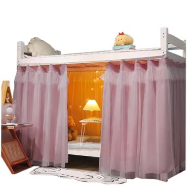 Imagem de Navhao Dormitório Casa Sólido Engrossar Beliche Blackout Cama Cortinas Tecido Dossel Estudantes Dorminhoco Solteiro