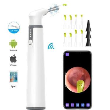 Imagem de Câmera HD Wifi Ear 3.9mm 1080P Com 6 Luzes LED Para Crianças E Adultos