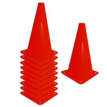 Imagem de Kit c/ 10 Cones de Treinamento 23 Cm (Laranja)