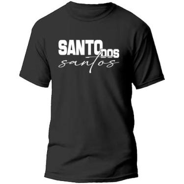 Imagem de Camiseta camisa santo dos santos Jesus Cristo moda evangélica - Dog's,