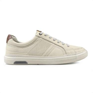 Imagem de Sapatênis Democrata Denim Luke Masculino, Bege, Marrom, 42