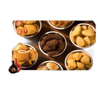 Imagem de Papel De Parede Alimentos Salgados Coxinha Bar 3,5M Al518 - Você Decor