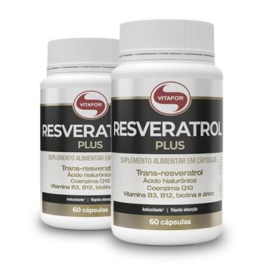 Imagem de Kit 2 Resveratrol Plus Vitafor 60 Cápsulas