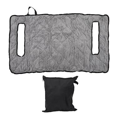 Imagem de Capas de assento do carrinho de golfe Tampa de assento protetora à prova de poeira à prova d'água para assentos de carrinho de golfe duplo com apoios de braço feitos de algodão de