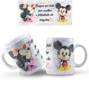 Imagem de Caneca Mickey e Minnie COM SEU NOME de Porcelana - loja dinka