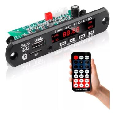 Imagem de Placa Decodificadora Receiver Mp3 Fm Bluetooth Cartão Sd - First-optio