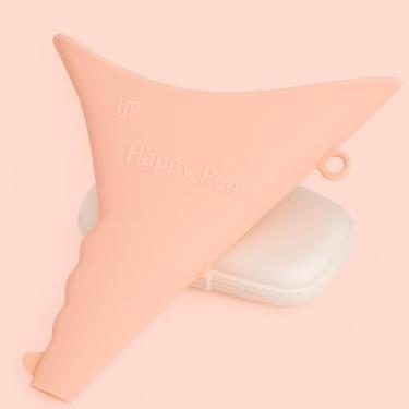Imagem de Urinol Feminino Portátil Dobrável em Silicone Com Estojo para guardar – Urinar em Pé – Camping, Viagem e Emergência (Laranja) BELLA GRACE