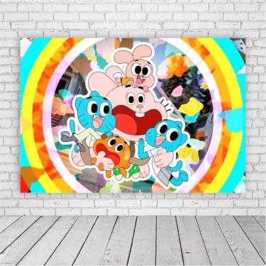 Imagem de Painel Retangular Gumball 1,,5X1,0M Lona Fosca