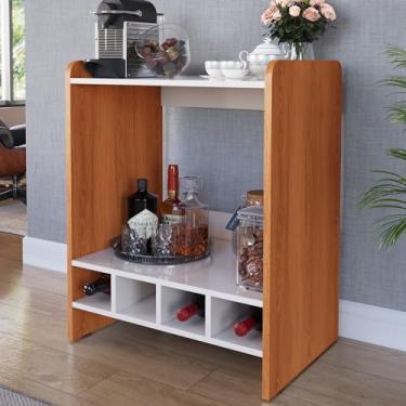 Imagem de Buffet Aparador Beauty Balcão Cafeteira Adega Cantinho Do Café Balcão Mdf (Freijó Off White)