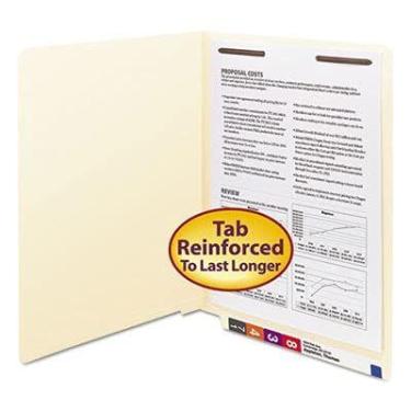 Imagem de Pasta SMD34110 Manila End Tab, 1 prendedor com abas reforçadas