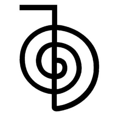 Imagem de mandala símbolo de reiki decorativo MDF c/ fita dupla face decoração -