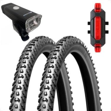Imagem de PAR pneu Levorin Colina Bicicleta aro 29 2.10 Grosso Parrudo Bike Mtb 