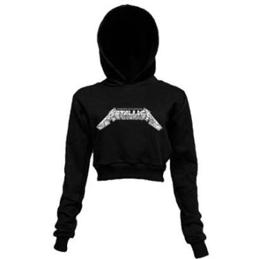 Imagem de Metallica Master of Puppets - Cropped Moletom Manga Longa-Feminino