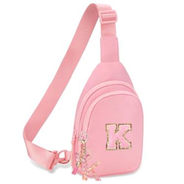 Imagem de Pochete para meninas e mulheres – Pochete para meninas de 8 a 12 anos, presentes de aniversário para adolescentes, pochete infantil moderna, rosa, 26cm x 15cm x 6cm (10.23in x 5.9in x 2.36in), K