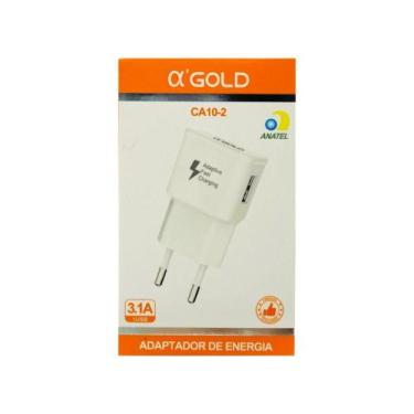 Imagem de Fonte A'Gold Carregador Celular USB 3.1A - Alphagold, Preto