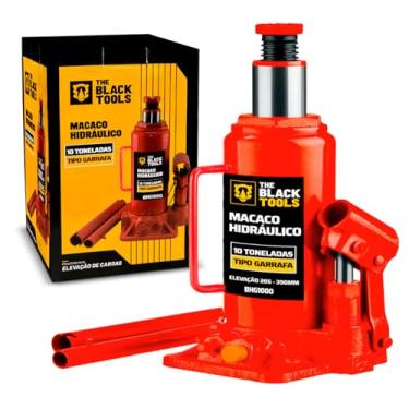 Imagem de Macaco Hidraulico Garrafa 10 Toneladas Elevação Veículos Caminhão Bhg1000 The Black Tools