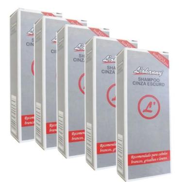 Imagem de Kit Shampoo Lohanny Cinza Escuro 70ml - 5 Unidades