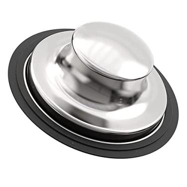 Imagem de PCTC Tampa De Pia Cozinha 3,35" Para Triturador Lixo, Plugue Aço Inoxidável Compatível Com Ralo Padrão 3 1/2", Insinkerator, Kitchenaid, Kohler, Waste King