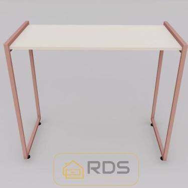 Imagem de Aparador Bella Pés Rosé Gold 90x45x76 - RDS, Off-White