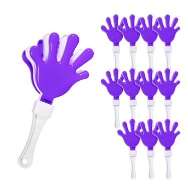 Imagem de Windy City Novelties Pacote com 12 mini palmas de 17,8 cm – faz barulho a granel para festas, celebrações e eventos