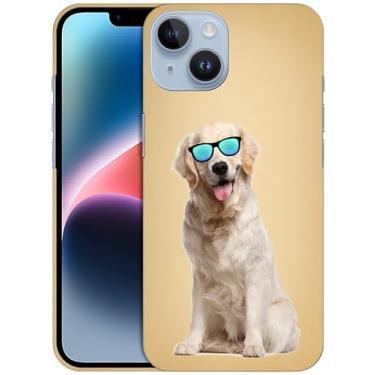 Imagem de GlamCase Capa para iPhone 14, iPhone 14 - Design vintage de cachorro Labrador Retriever impresso fino e elegante bonito plástico rígido encaixável capa protetora para telefone traseira/capa para